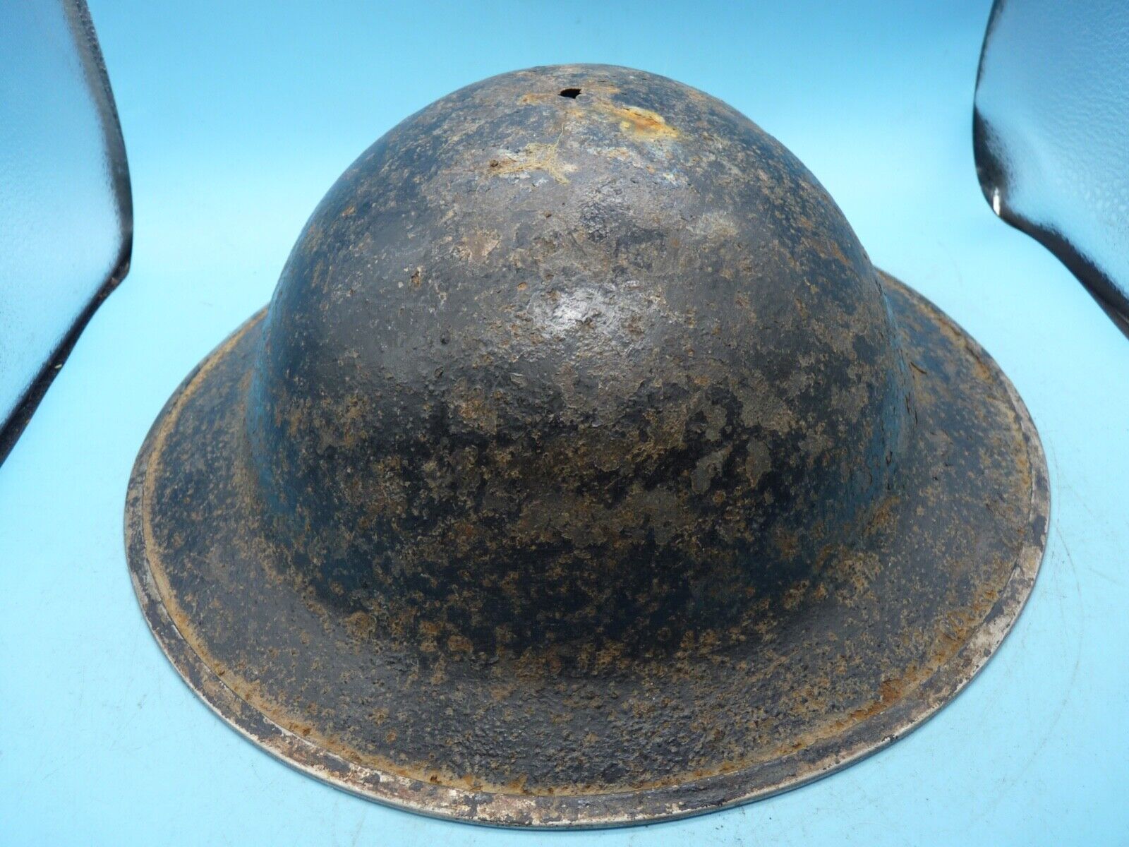 Original WW2 South African Army Mk2 Brodie Helmet - British Style Combat Helmet - The Militaria Shop