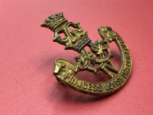 Load image into Gallery viewer, Original WW2 Canadian Army 4th Princess Louise Dragoon Guards Cap Badge - The Militaria Shop