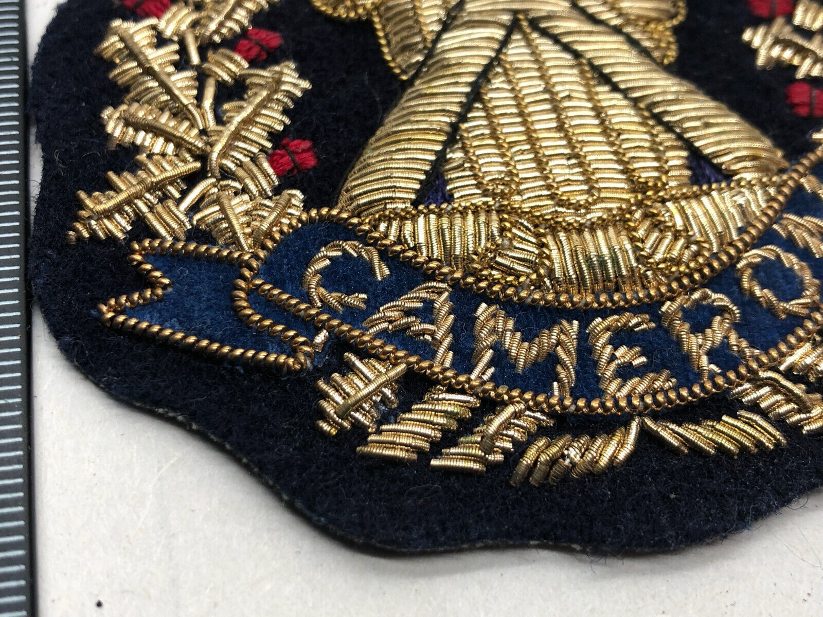 British Army Bullion Embroidered Blazer Badge - Cameron Highlanders - The Militaria Shop