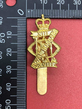 Load image into Gallery viewer, 13th 18th Royal Hussars "QC" ~ Genuine British Army Military Cap Badge - The Militaria Shop