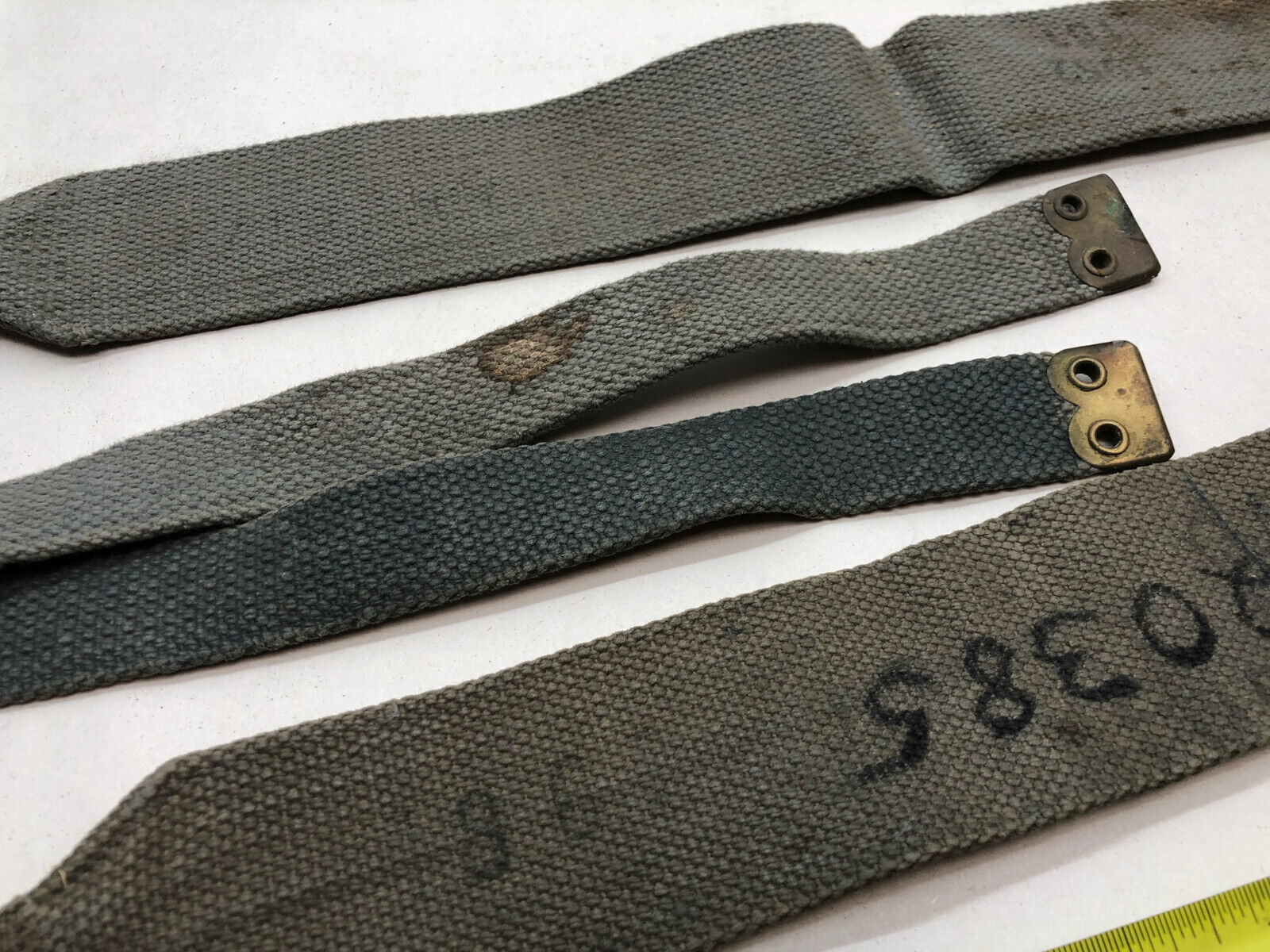 Original WW2 British Royal Air Force Blue 37 Pattern L Strap Set - The Militaria Shop