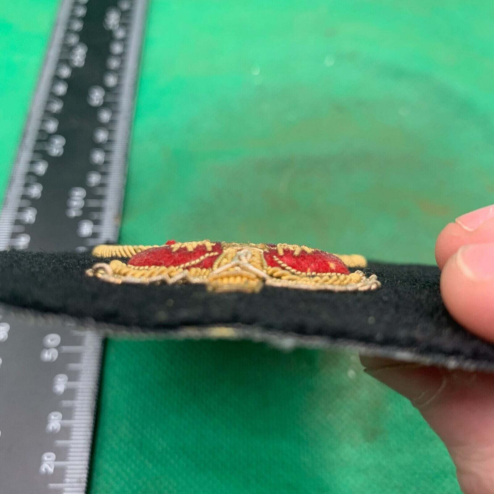 British Army Bullion Embroidered Blazer Badge - 4th Queen's Own Hussars - The Militaria Shop