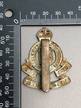 Load image into Gallery viewer, Original British Army WW2 RAOC Royal Army Ordnance Corps Cap Badge - The Militaria Shop