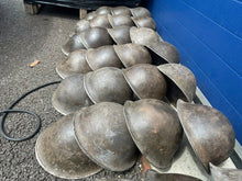 Load image into Gallery viewer, Original WW2 British / Canadian Army Mk3 Hi-Rivet Turtle Combat Helmet - The Militaria Shop