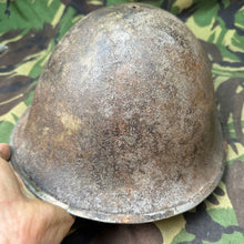 Load image into Gallery viewer, Original WW2 British / Canadian Army Mk3 Turtle Helmet - The Militaria Shop