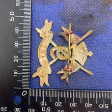 Load image into Gallery viewer, Original Victorian British Army 9th Lancers Cap Badge - The Militaria Shop
