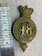 Load image into Gallery viewer, British Army Victorian Era 48th Northamptonshire Regiment Helmet/Glengarry Badge - The Militaria Shop