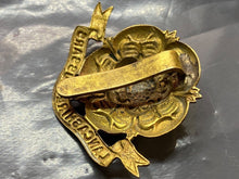 Load image into Gallery viewer, Original British Army WW1 Lancashire Hussars Regiment Cap Badge - The Militaria Shop