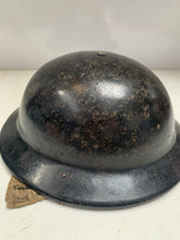 Charger l'image dans la galerie, Original WW2 British Bakelite Civil Defence Complete Helmet, Liner & Chinstr - The Militaria Shop