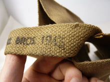 Load image into Gallery viewer, Original WW2 1943 Dated British Army 37 Pattern Water Bottle Carrier Harness - The Militaria Shop