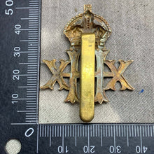 Load image into Gallery viewer, Original WW1 British Army Cap Badge - 20th Hussars - The Militaria Shop