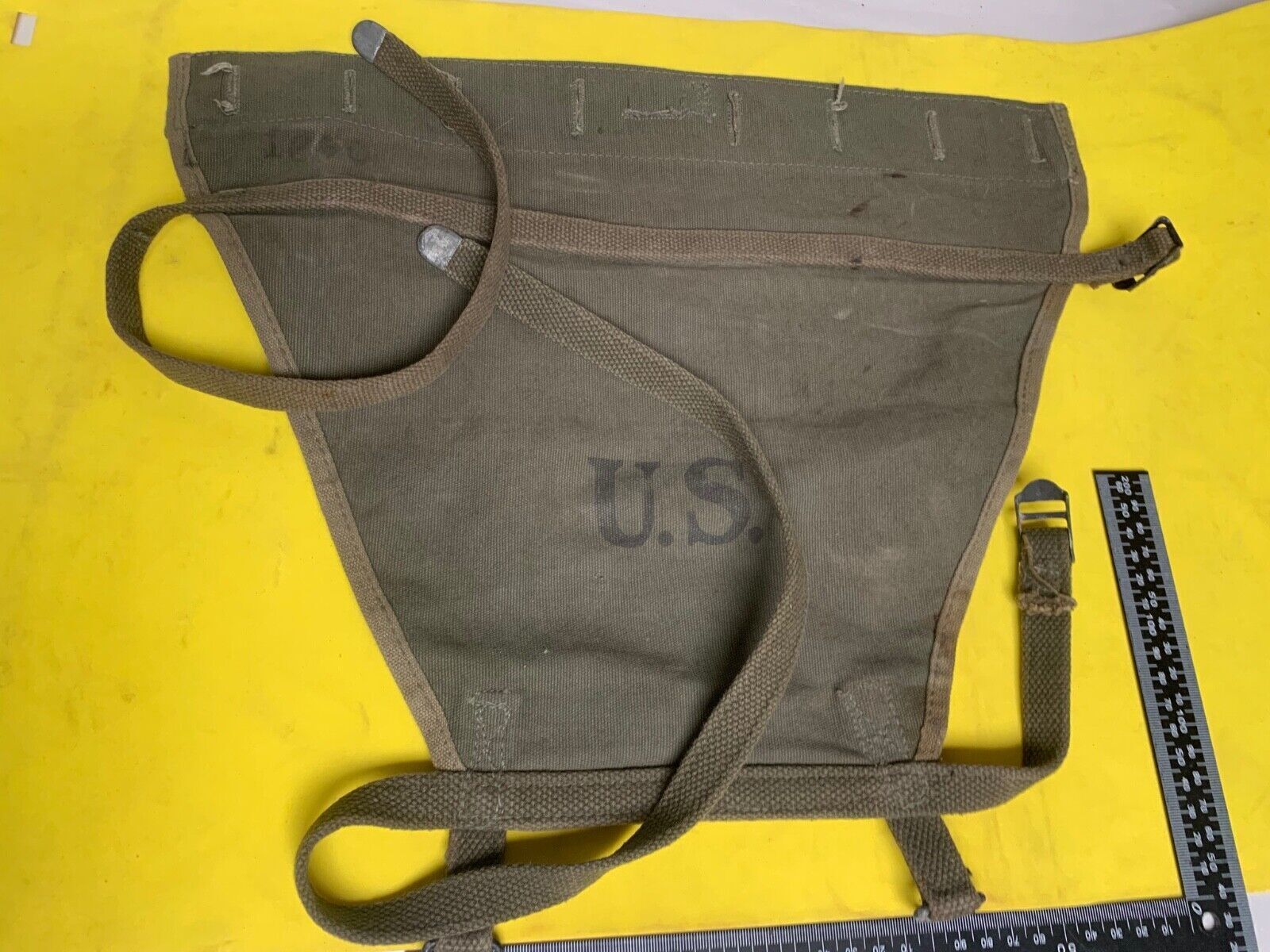 Original WW2 US Army M1928 Haversack Pack Tail - 1944 Dated - The Militaria Shop