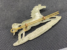 Load image into Gallery viewer, Original British Army 3rd King's Own Hussars 1905 Edwardian NCO arm badge - The Militaria Shop