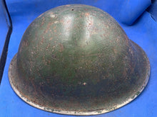 Load image into Gallery viewer, Original WW2 British Army / Canadian Army Mk3 Turtle Combat Helmet - Medic? - The Militaria Shop