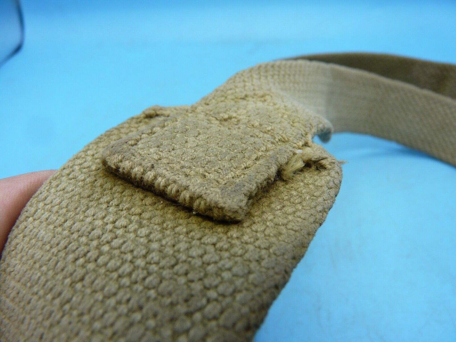 Original WW2 British Army 37 Pattern Canvass Shoulder Strap / Cross Strap - The Militaria Shop