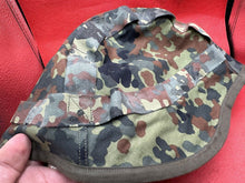 Load image into Gallery viewer, Original Unissued Tarnmuster German Army Camouflaged Helmet Cover - The Militaria Shop