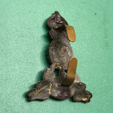 Load image into Gallery viewer, Original WW2 British Army Labour Corps Economy Plastic Cap Badge - The Militaria Shop