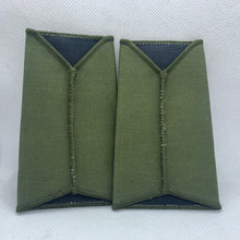 Load image into Gallery viewer, Rifles ACF OD Green Rank Slides / Epaulette Pair Genuine British Army - NEW - The Militaria Shop