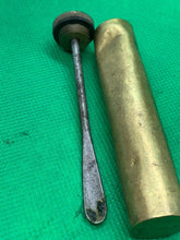 Load image into Gallery viewer, Original WW1 / WW2 British Army SMLE Lee Enfield Rifle Brass Oil Bottle - The Militaria Shop