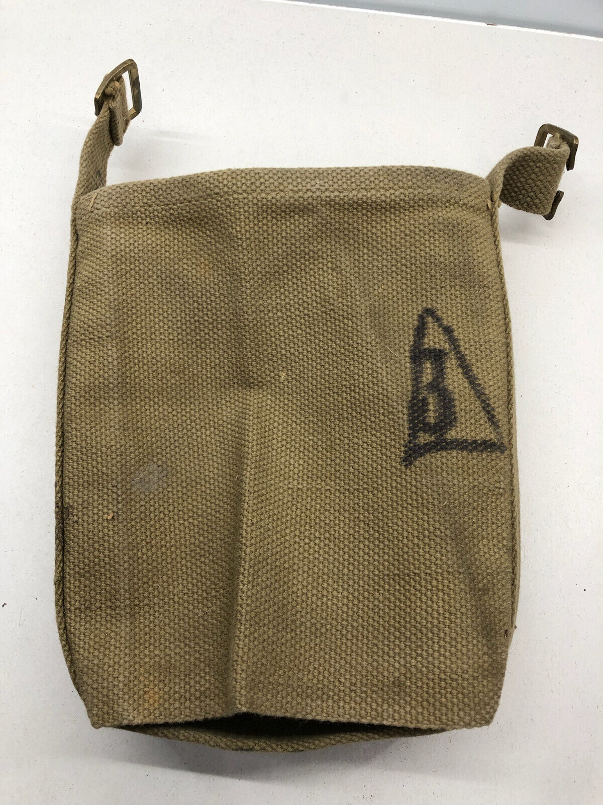 WW2 British Army 37 Pattern Webbing Water Bottle Carrier Harness - 1942 Dated - The Militaria Shop