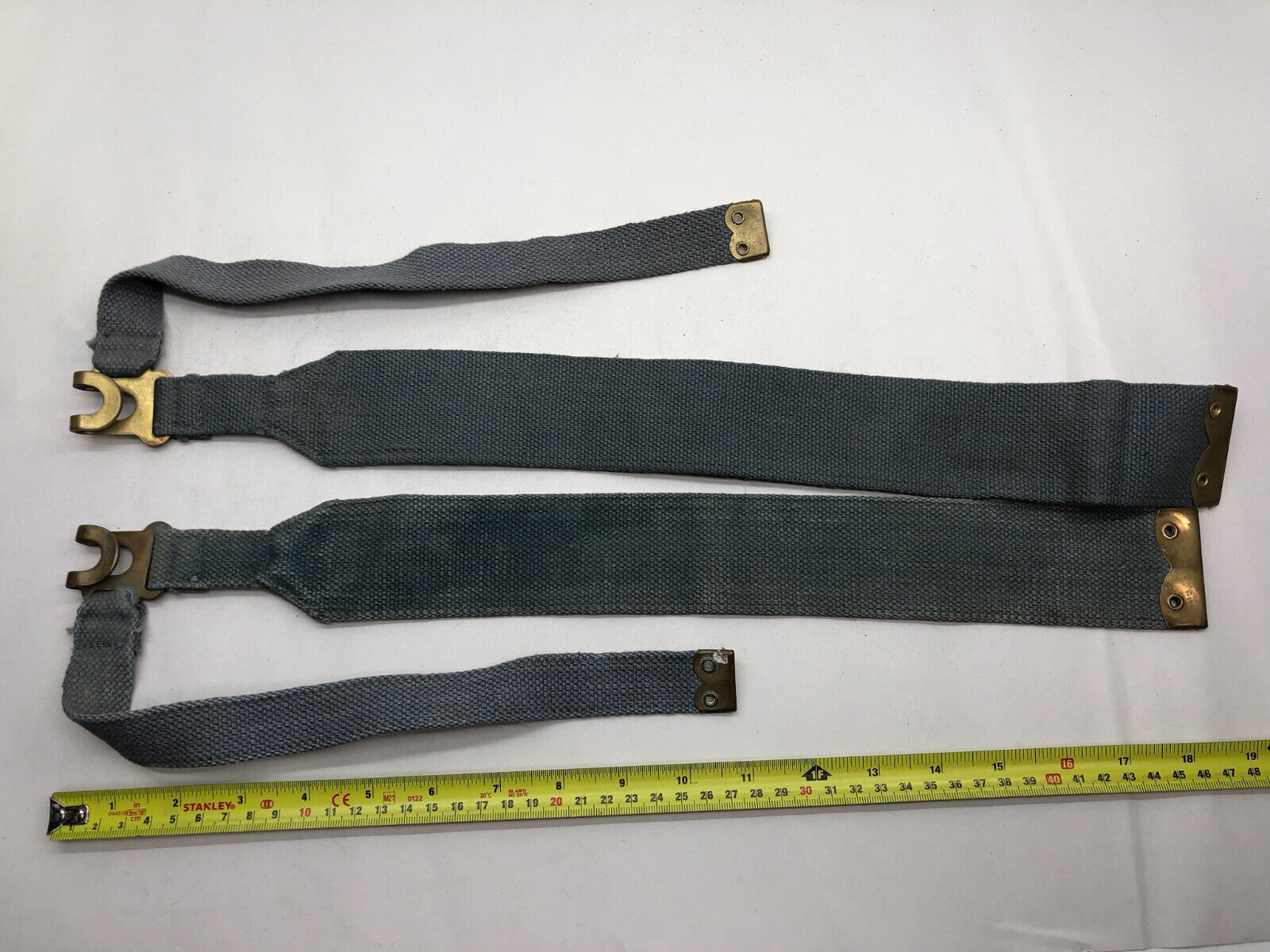 Original WW2 British Royal Air Force Blue 37 Pattern L Strap Set - The Militaria Shop