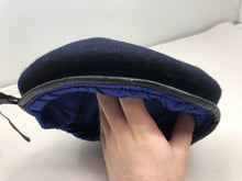 Load image into Gallery viewer, Genuine British Army Military Soldiers Beret Hat - Navy Blue - Size 62cm - The Militaria Shop