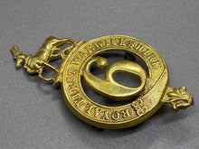 Load image into Gallery viewer, Original British Army - 6 Regiment of Foot (Royal First Warwickshires) Cap Badge - The Militaria Shop