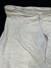 Load image into Gallery viewer, Original WW2 Britsh Army Officers Long John Underwear - New Old Stock 1944 Dated - The Militaria Shop