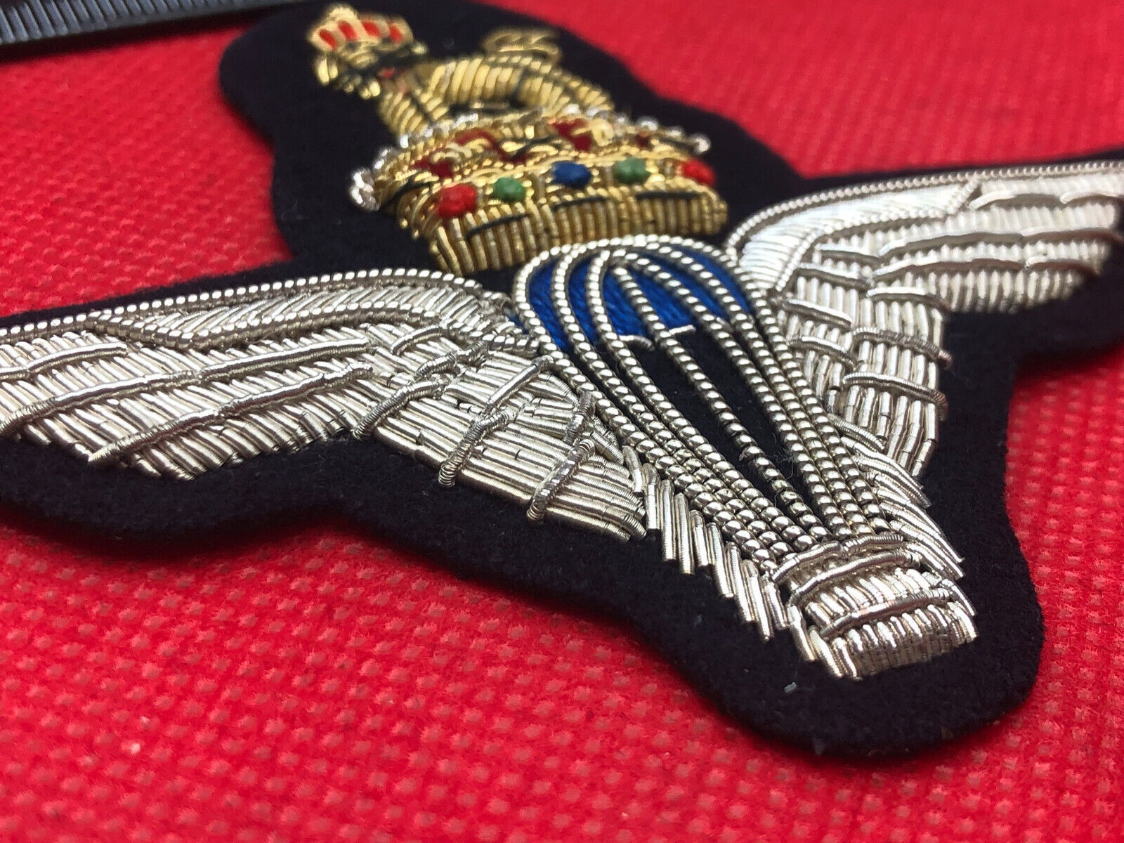 British Army Bullion Embroidered Blazer Badge - Parachute Regiment - The Militaria Shop