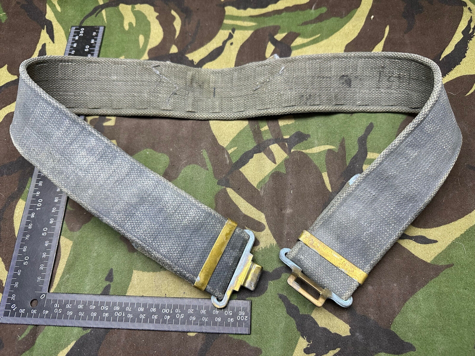 Original British Royal Air Force RAF Blue WW2 37 Pattern Belt - 38" Waist M - The Militaria Shop