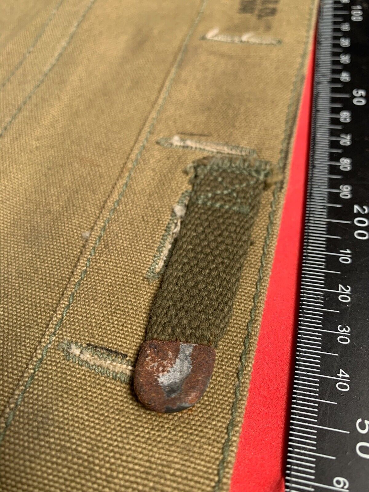 Original WW2 US Army M1928 Haversack Pack Tail - 1944 Dated - The Militaria Shop