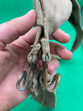 Load image into Gallery viewer, Original WW2 Pattern British Army L Straps Pair - 37 Pattern Webbing Haversack - The Militaria Shop