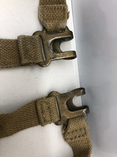 Load image into Gallery viewer, Original WW2 British Army 37 Pattern L Straps Pair - Wartime Dated - The Militaria Shop