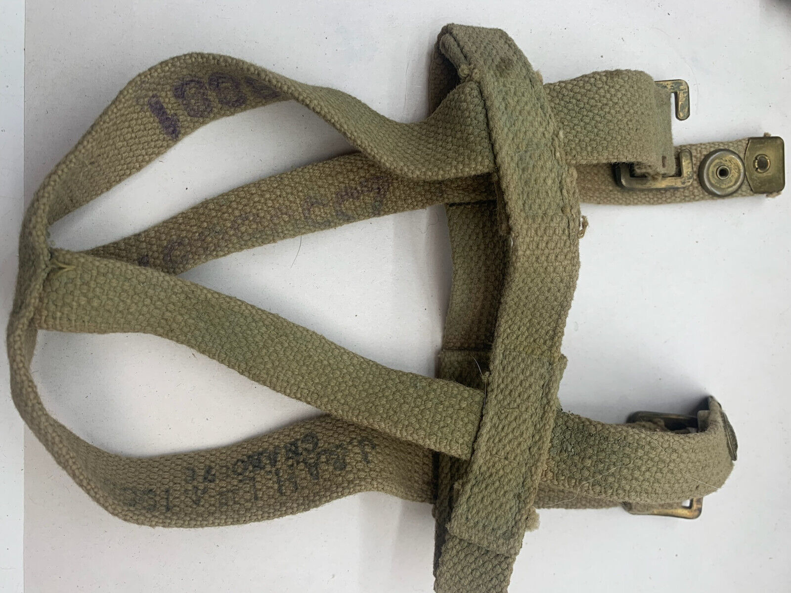 Genuine British Army Water Bottle Webbing Carrier / Harness - The Militaria Shop