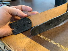 Load image into Gallery viewer, Black Leather Pistol Belt - 28 Inch Max - B68 - The Militaria Shop