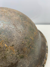 Load image into Gallery viewer, Geunine British / Canadian Army Mk3 WW2 Combat Helmet - Uncleaned Original - The Militaria Shop