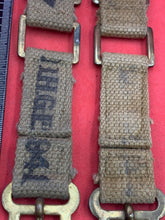 Load image into Gallery viewer, Original WW2 British Army 37 Pattern Brace Adaptor Pair - The Militaria Shop