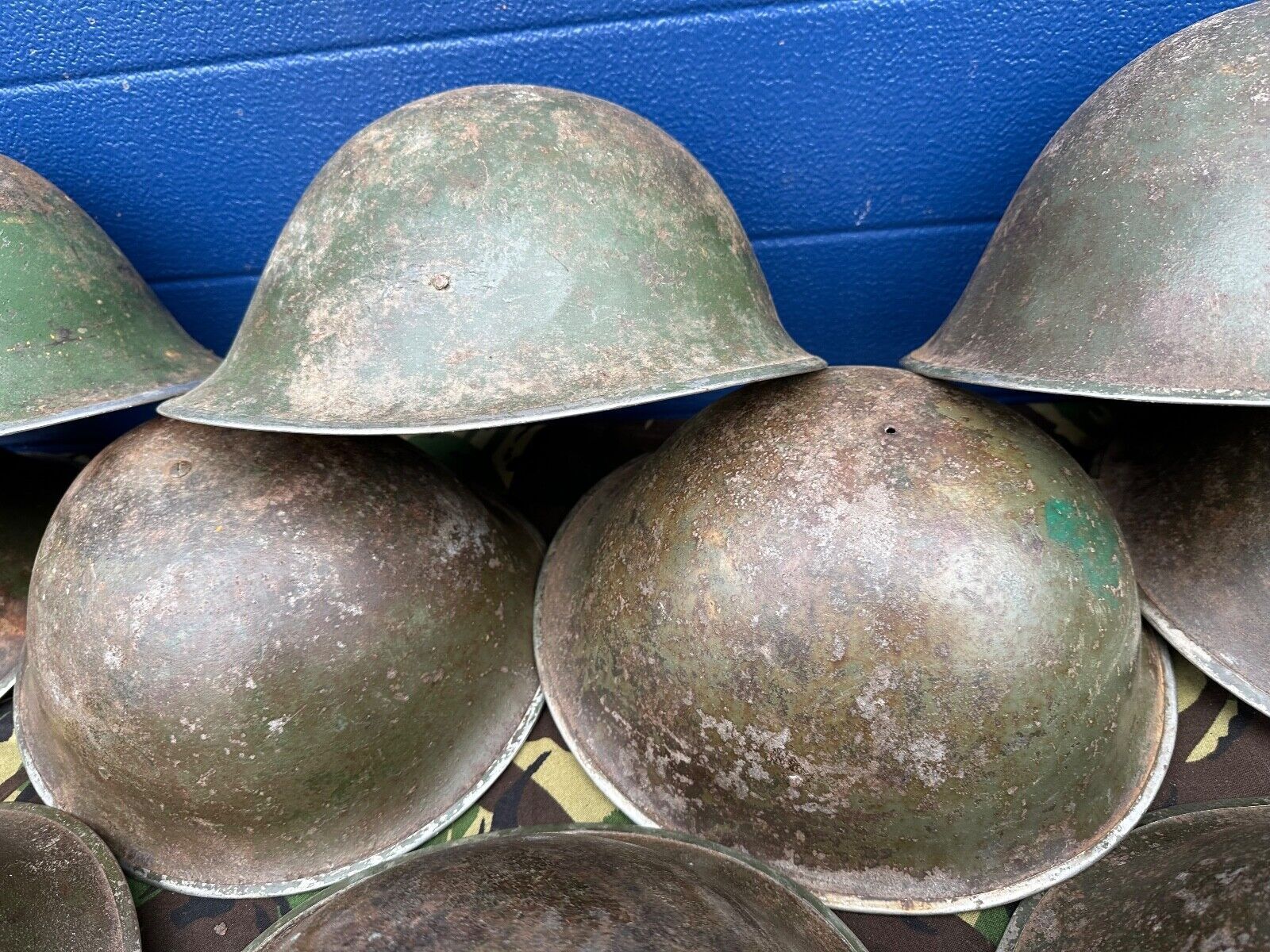 Original WW2 Canadian / British Army Mk3 Turtle Helmet - High Rivet - The Militaria Shop