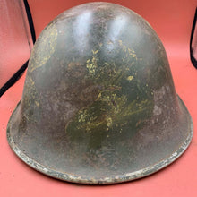 Charger l'image dans la galerie, Original British / Canadian Army WW2 Soldiers Military Combat Mk3 Turtle Helmet - The Militaria Shop
