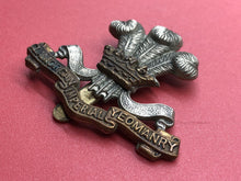 Load image into Gallery viewer, Original WW1 British Army Glamorgan Imperial Yeomanry Cap Badge - The Militaria Shop
