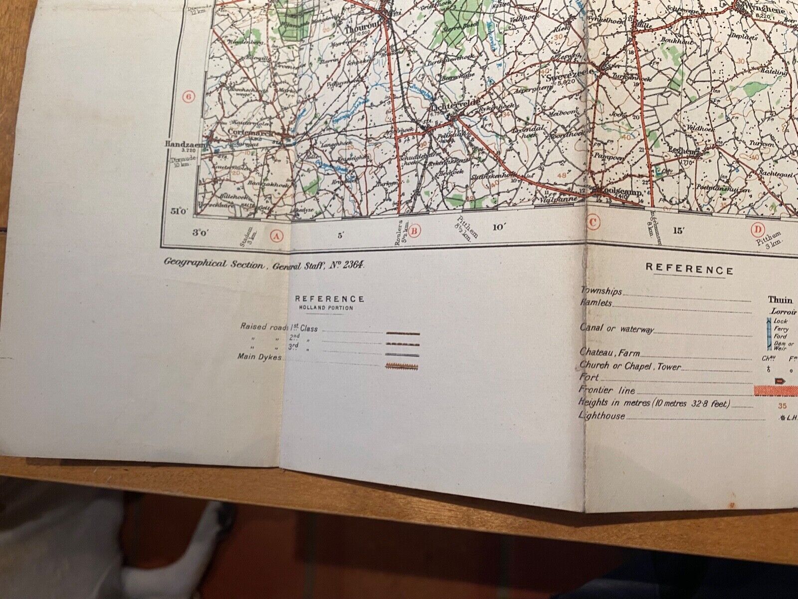 WW1 Era British Army General Staff Map of GHENT in Belgium. Original Map - The Militaria Shop