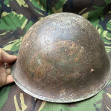 Load image into Gallery viewer, Original WW2 British / Canadian Army Mk3 Turtle Helmet - The Militaria Shop