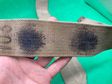 Load image into Gallery viewer, Original WW2 Pattern British Army L Straps Pair - 37 Pattern Webbing Haversack - The Militaria Shop