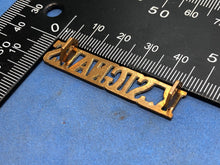Load image into Gallery viewer, Original WW2 Brass British Army Shoulder Title Royal Signals - The Militaria Shop
