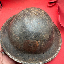 Load image into Gallery viewer, Original WW2 British Army Mk2 Brodie Helmet & Liner - South African Made - The Militaria Shop