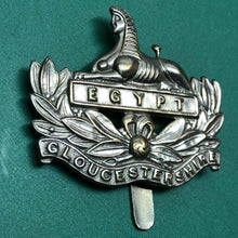 Load image into Gallery viewer, Original WW1/WW2 British Army Cap Badge - The Gloucestershire Regiment - The Militaria Shop