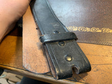 Load image into Gallery viewer, Black Leather Pistol Belt - 28 Inch Max - B68 - The Militaria Shop