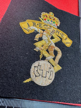 Load image into Gallery viewer, British Army Bullion Embroidered Blazer Badge - R.E.M.E Engineers - Queens Crown - The Militaria Shop