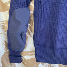 Lade das Bild in den Galerie-Viewer, Genuine British RAF Royal Navy Blue Wool V-Neck Pullover Jersey - 94cm Chest - The Militaria Shop