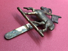 Load image into Gallery viewer, Original WW2 British Army Queen's Royal Regiment (West Surrey) Cap Badge - The Militaria Shop